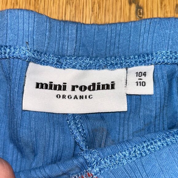 Mini Rodini Organic Cotton Cherry Detail Leggings - Picture 3 of 3